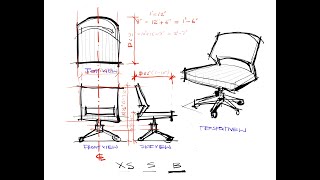 250924, Drafting of OFS Chair-1, iPad Sketch