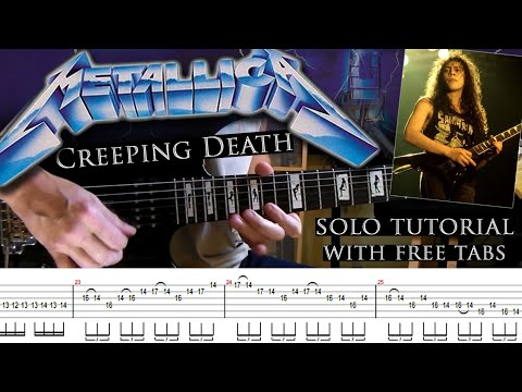 Metallica - Creeping Death guitar solo lesson (with tablatures and backing tracks)