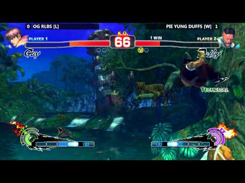 USF4 Grand Finals @ NLBC #127 - OG RLBS (Guy) vs PIE Smug (Dudley) [720p/60fps]