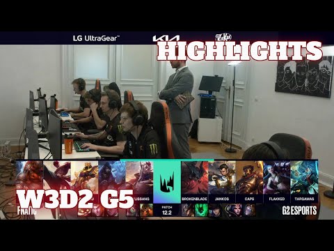 FNC vs G2 - Highlights | Week 3 Day 2 S12 LEC Spring 2022 | Fnatic vs G2 Esports W3D2