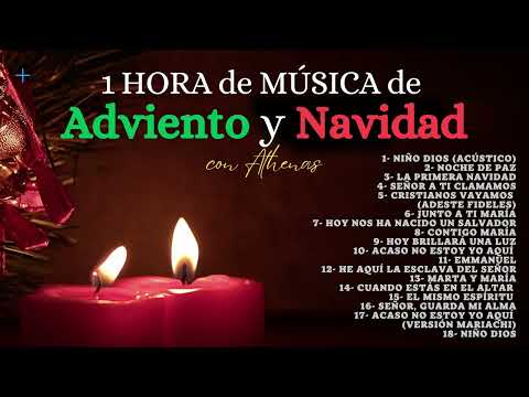 🙏 1 HORA de MÚSICA de ⭐ ADVIENTO Y NAVIDAD ⭐ con Athenas 🎄 "Navidad es Jesús" - Villancicos