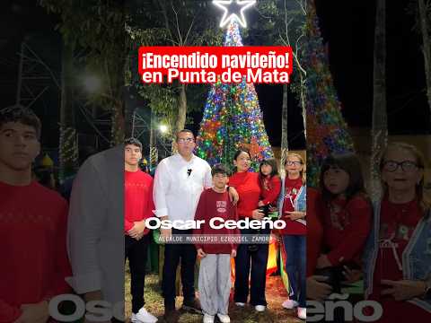 Encienden las luces de la Navidad en la plaza Bolívar de Punta de Mata, en Monagas #Venezuela