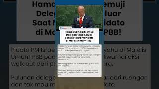 Hamas Beri Pujian! Walk Out Massal saat Netanyahu Berpidato di PBB Disebut Simbol Israel Terisolasi