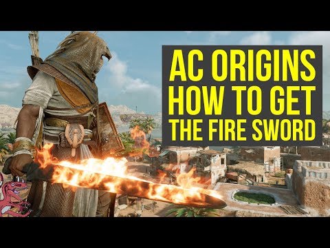 Assassin's Creed Origins Best Weapons HOW TO GET THE FIRE SWORD (AC Origins Best Weapons)