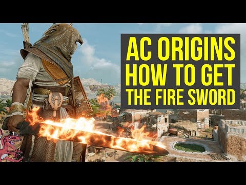 Assassin's Creed Origins Best Weapons HOW TO GET THE FIRE SWORD (AC Origins Best Weapons) Video