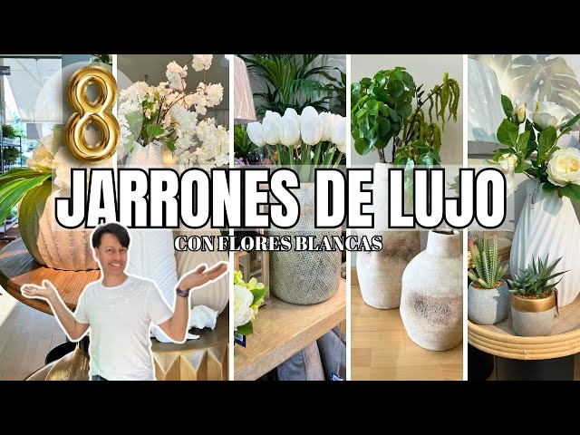 Vídeo relacionado con Jarrón verde de cristal para flores: jarrón grande Hewory de 20 cm, jarrón acanalado para sala de estar, jarrones de cristal altos para decoración, centro de mesa, decoración del hogar
