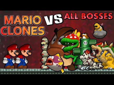 [TAS] Mario Clones VS All Bosses | 4K 60ᶠᵖˢ