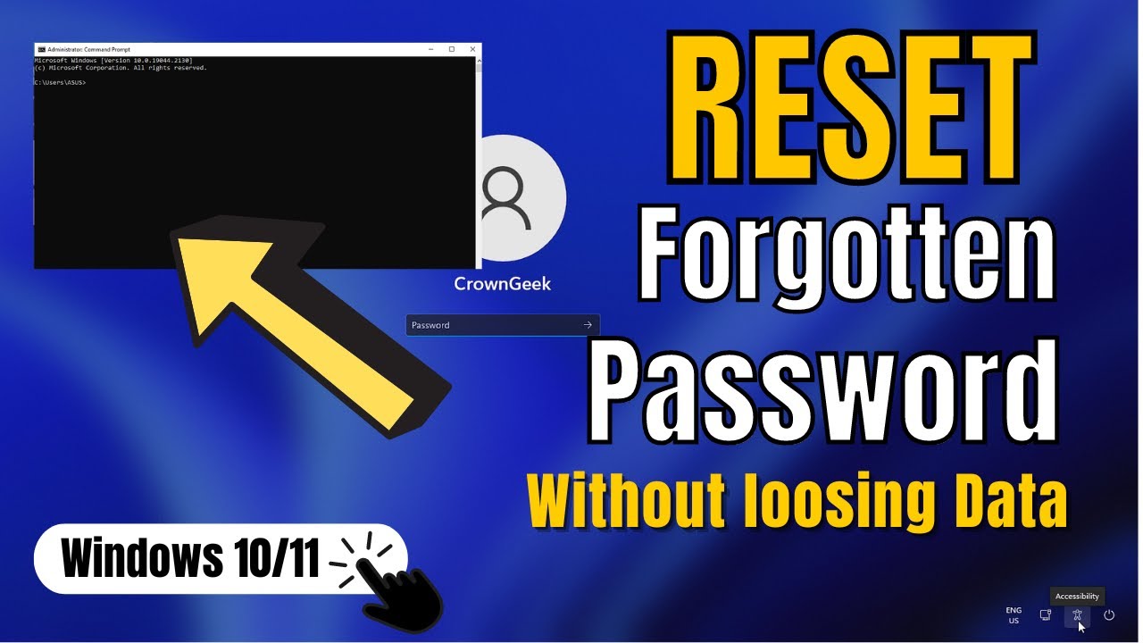 How To Reset Forgotten Password In Windows 10/11 Without Losing Data | Without Disk & USB