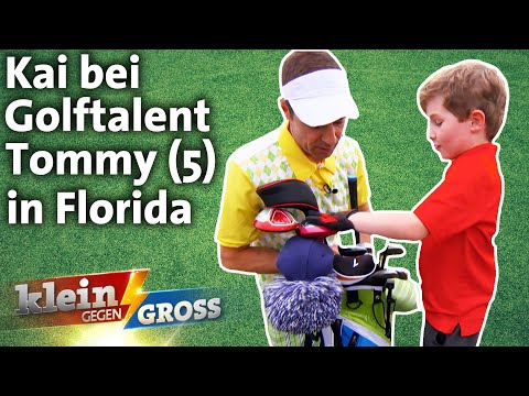 Nachwuchstalent Tommy (5) gibt Kai Golfunterricht! | Klein gegen Groß