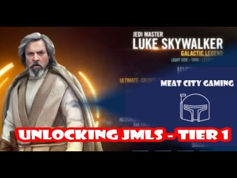 SWGOH // Unlocking Jedi Master Luke Skywalker - The Journey's End - Tier 1