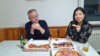 Cùng anh khoai ăn 3 pizza: coccinella, atomica, boscaiola