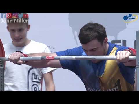 Kostiantyn Yezyk - 13th Place 722.5kg Total - 105kg Class 2019 EPF Classic Open