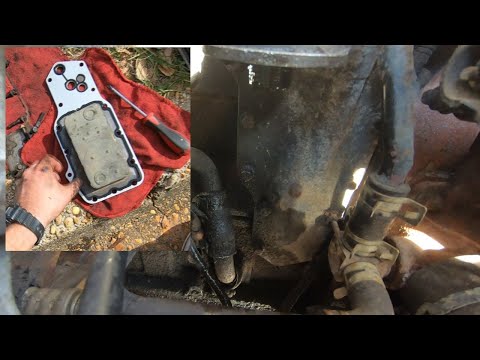 24v Cummins Oil Cooler Gasket Replacement on the 2001 RAM 3500 Dually