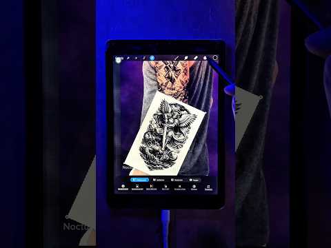 Tatuaje con tema Ángeles y Demonios.🔗 Link en la bio#tattooai #noctus #angelesydemonios #tatuaje