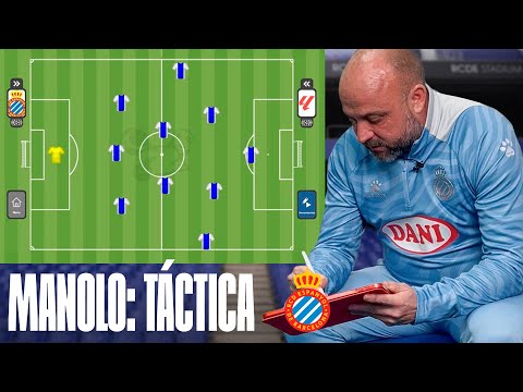 MANOLO explica su RCD ESPANYOL en la PIZARRA TÁCTICA