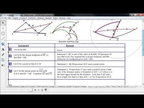 Geometry 6.24 Exterior Angle Inequality