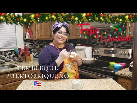 TEMBLEQUE Puertorriqueño 🇵🇷 #postre #navidad #cocina #boricua