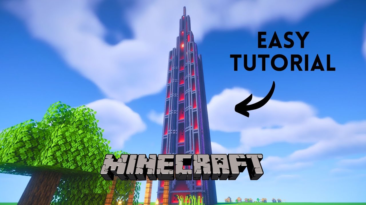 Minecraft: Futuristic/Cyberpunk Skyscraper Tutorial z71