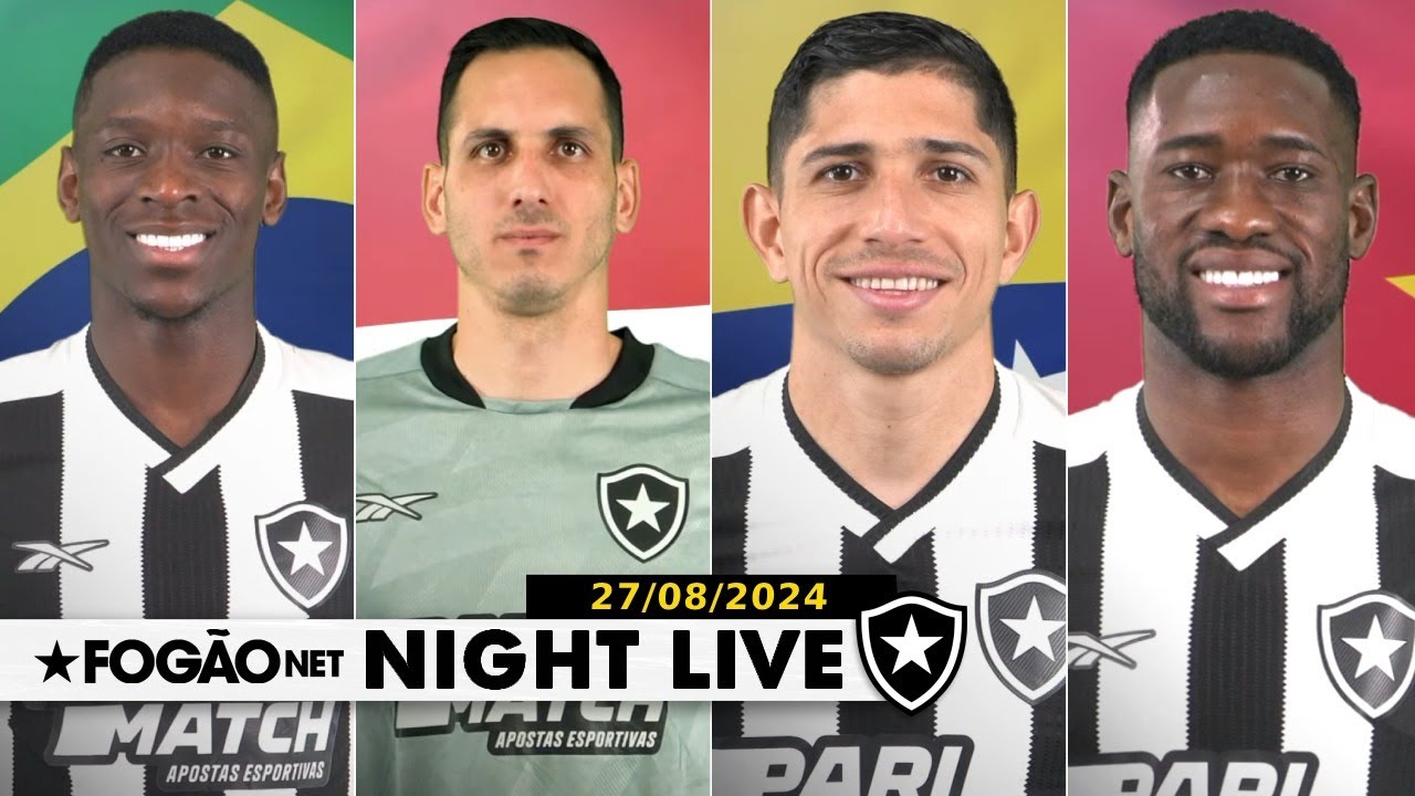 NIGHT LIVE | Bastos, do Botafogo convocado para a seleção de Angola; gancho para Marlon Freitas? Luis Segovia no CRB