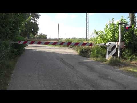 Passaggio a livello di via Madrara in HD - Russi (RA) // Level Crossing