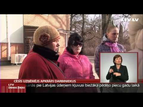 Cēsīs uzņēmējs apkrāpj darbiniekus