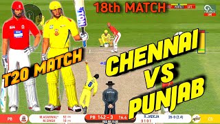 IPL 2020-CHENNAI SUPER KINGS VS KINGS XI PUNJAB 18TH MATCH IN Real Cricket™ 20 | CSK VS KXIP