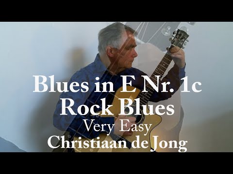 Christiaan de Jong: Blues in E nr. 1c (Rockblues, very easy)
