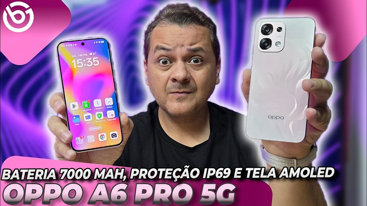 Miniatura da avaliação em vídeo de Smartphone OPPO A6 Pro 5G 256GB 8GB RAM Rosa Coral