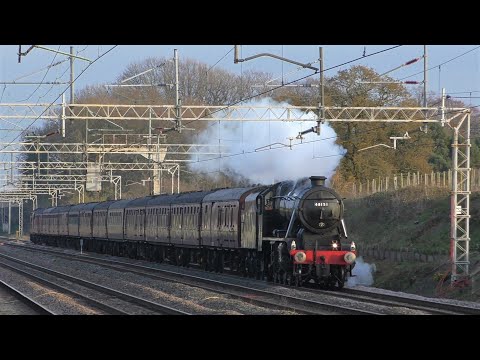 8F, 48151 with the Salopian Express, Crewe, and Acton Bridge,27th March 2019