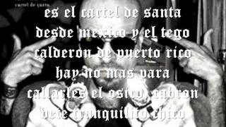 CARTEL DE SANTA- CONEXION PUERTO RICO CON LETRA