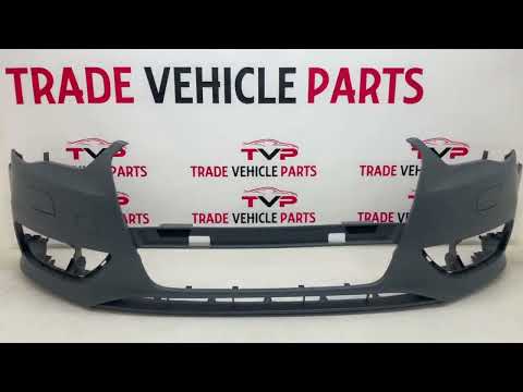 Fits Audi A3 2012-2016 Front Bumper With Headlight Washer Holes No PDC Primed Not S-Line video