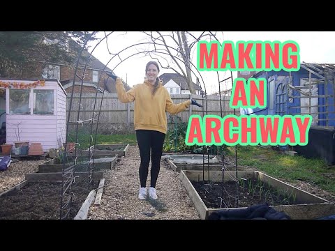 MAKING AN ARCHWAY / EMMA'S ALLOTMENT DIARIES / MARCH 2021