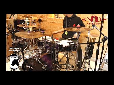MAPEX Black Panther Black Widow Snare Drum 14x5 sound sample