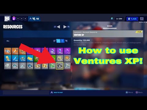 How to use Ventures XP | Fortnite Save The World
