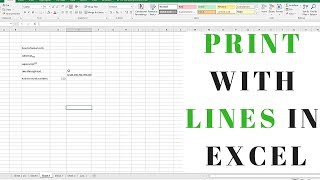 How to Print with Lines in Microsoft Excel