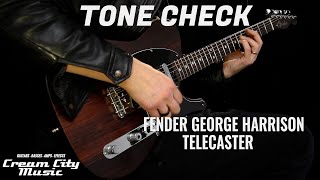 Video thumbnail for TONE CHECK: 2022 Fender George Harrison Rosewood Telecaster Demo by Cream City Music