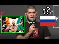 Khabib nurmagomedov explains why he doesn't wear Russian flag