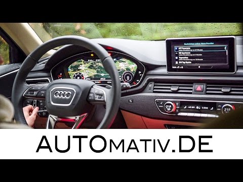 Tech-Check Audi A4 (2017) Multimedia-System Virtual Cockpit Review Hands-On
