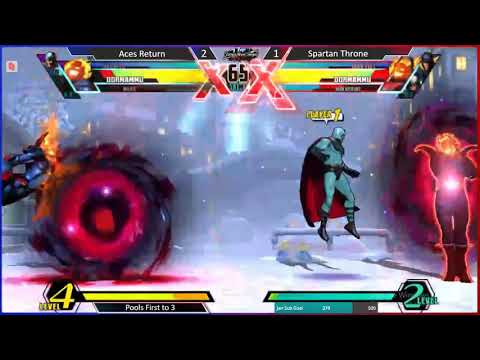 TNS UMvC3 #33 Aces Return vs Spartan Throne (Wolverine/Dormammu/Iron Fist)