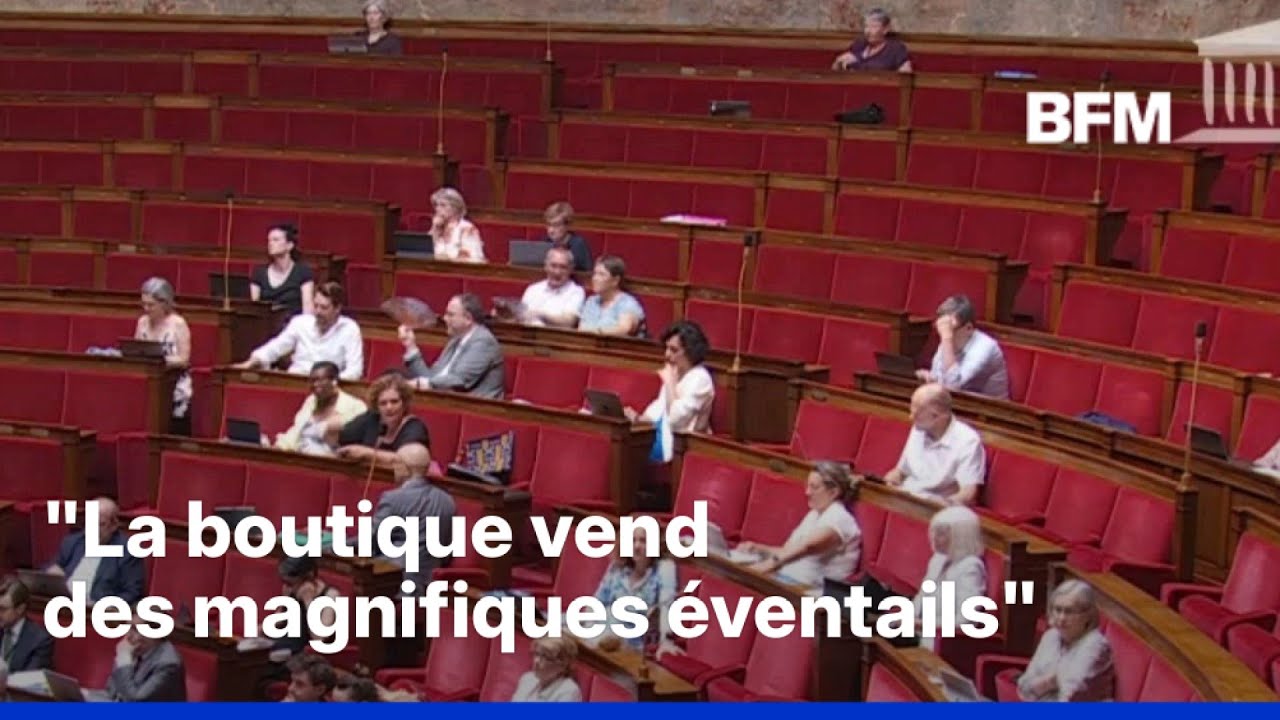 Canicule: "La boutique de l'Assemblée vend des magnifiques éventails", ironise Yaël Braun-Pivet