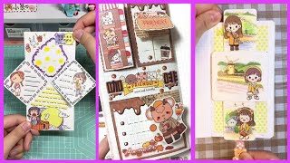 How to make & decorate Bullet Journal with washi tape and sticker tutorial. #bulletjournal #sticker