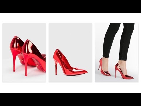 Czerwone szpilki lusterkowe Jetset - DeeZee.pl