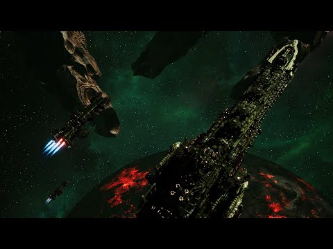 Skalgrim Mod 2021: Dark Angels vs Orks - Quick Battle, Battlefleet Gothic Armada 2