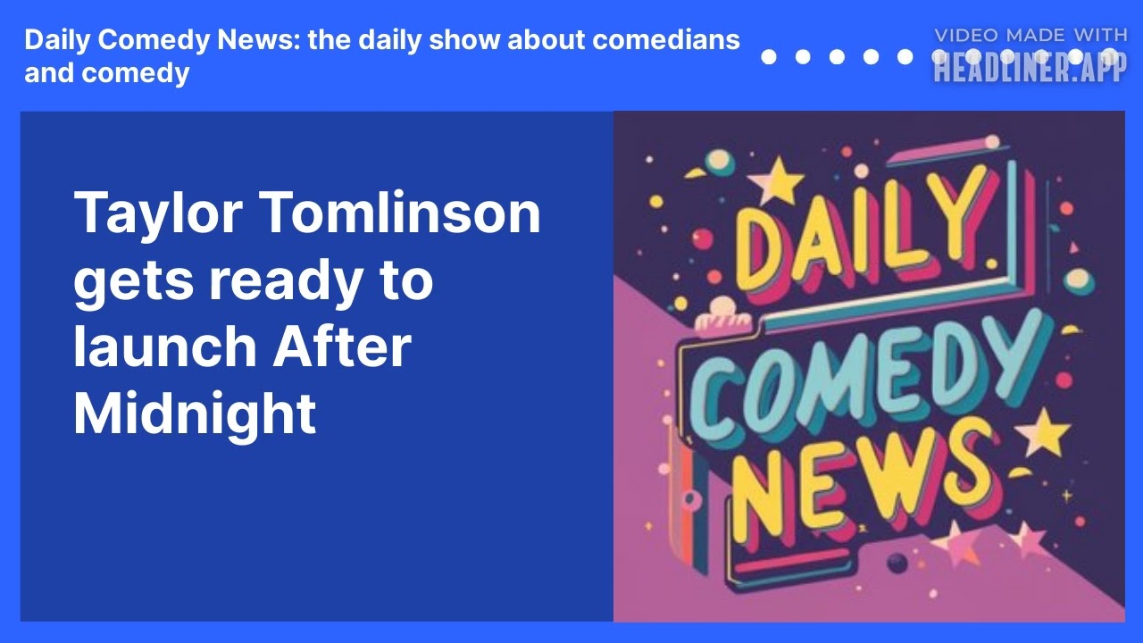 Taylor Tomlinson gets ready to launch After Midnight