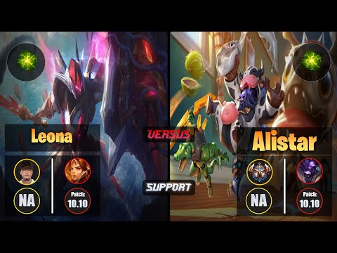 CoreJJ LEONA (Support) [Aftershock] VS ALISTAR - Challenger NA Patch 10.10