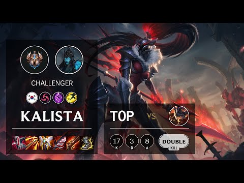 Kalista Top vs Rumble - KR Challenger Patch 11.8