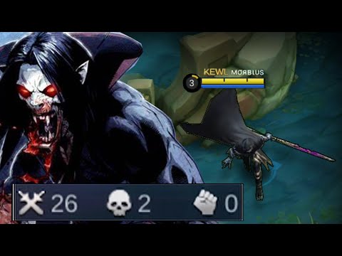 MOSKOV  - MORBIUS SKIN! IT'S MORBIN' TIME! EASY 26 KILLS! MLBB