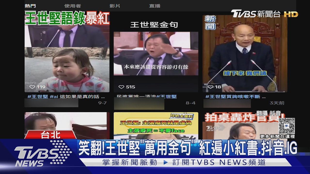 紅遍兩岸！　王世堅質詢「模仿潮」　 網：「萬用」金句
