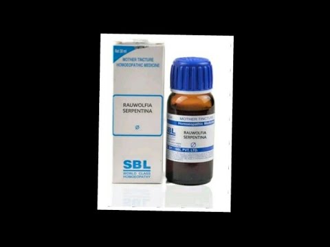 Rauwolfia Serpentina Homoeopathic Mother Tincture Use