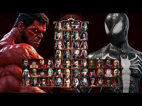 Mortal Kombat 9 - RED HULK & SYMBIOTE PETER - Expert Tag Ladder - Gameplay @(1080p) - 60ᶠᵖˢ ✔
